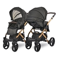 Cochecito de bebé RIMINI Premium con asiento Black Jasper